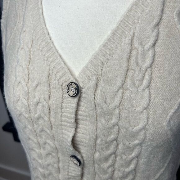 Button Front Knit Sweater Vest - Picture 3 of 6